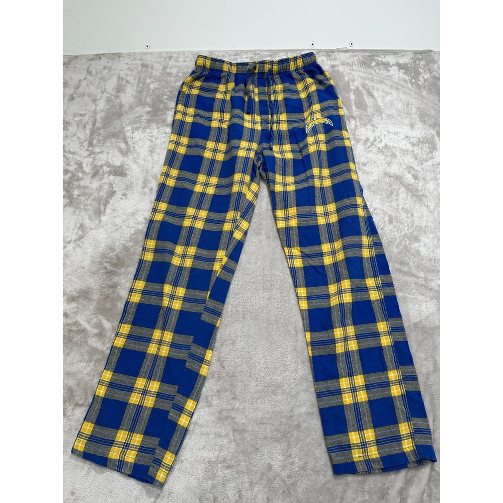 Los Angeles Chargers x NFL Pajama Bottoms Size Small Blue Yellow Pockets EUC